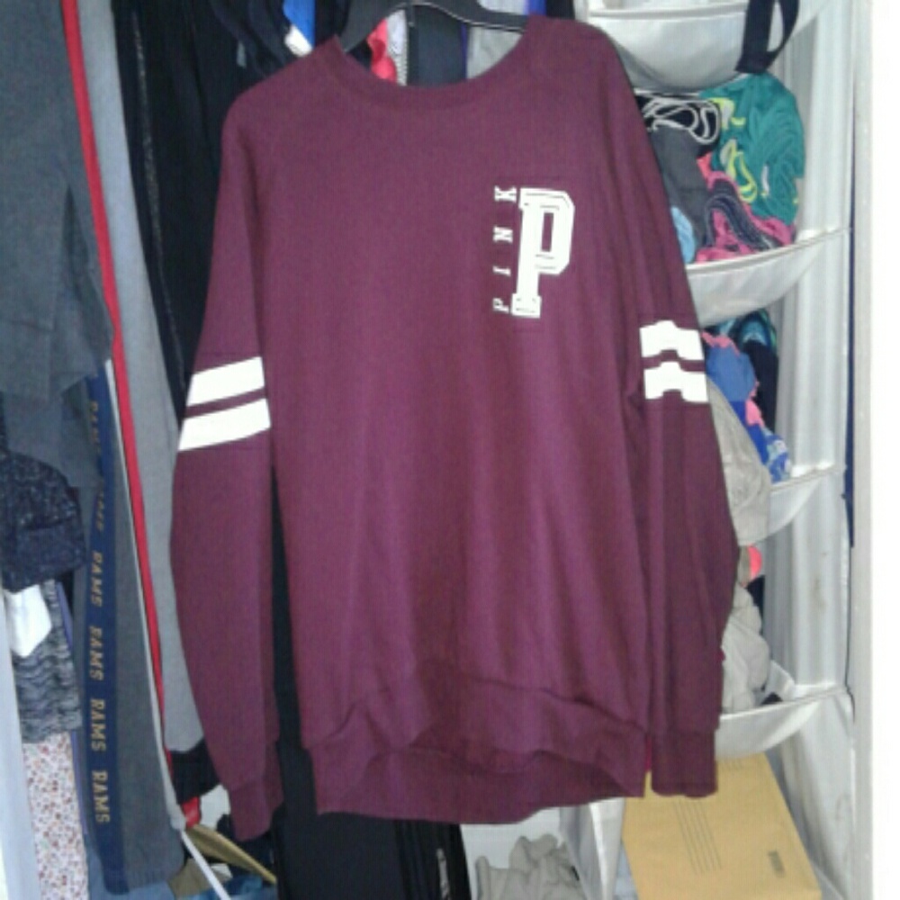 Maroon vs pink pullover